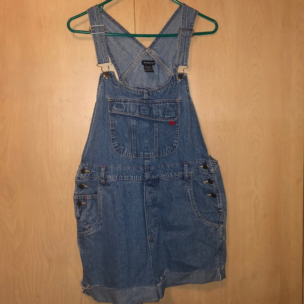 Denim Overall Shorts